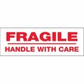 Perfectpitch Fragile Handle with Care Pre-Printed Carton Sealing Tape - Red & White , 6PK PE3349138